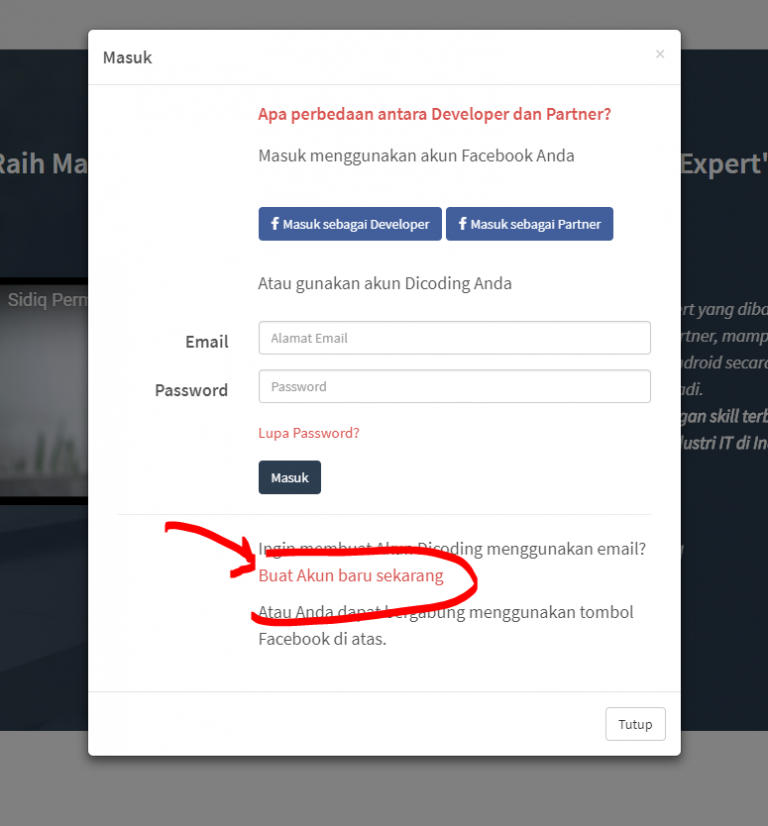 Bagaimana Cara Daftar Akun Dicoding? Dicoding's Help