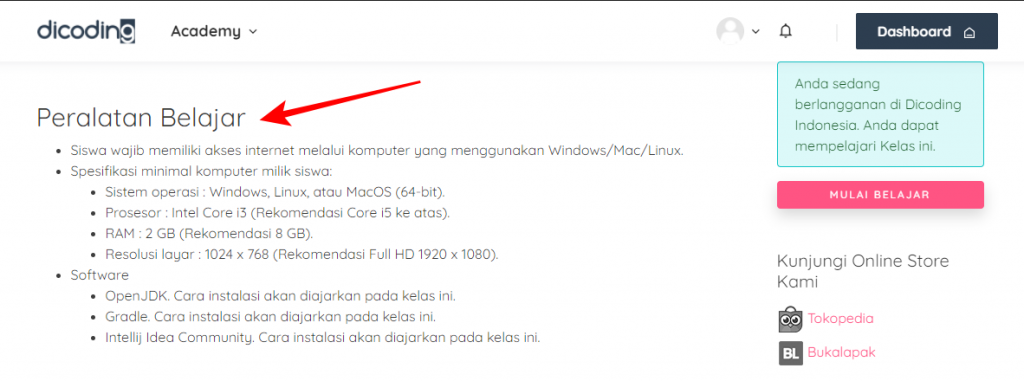Apa Yang Harus Saya Persiapkan Sebelum Belajar Di Kelas Dicoding? – Dicoding's Help | Dicoding's ...